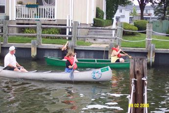 A boat being used at practice